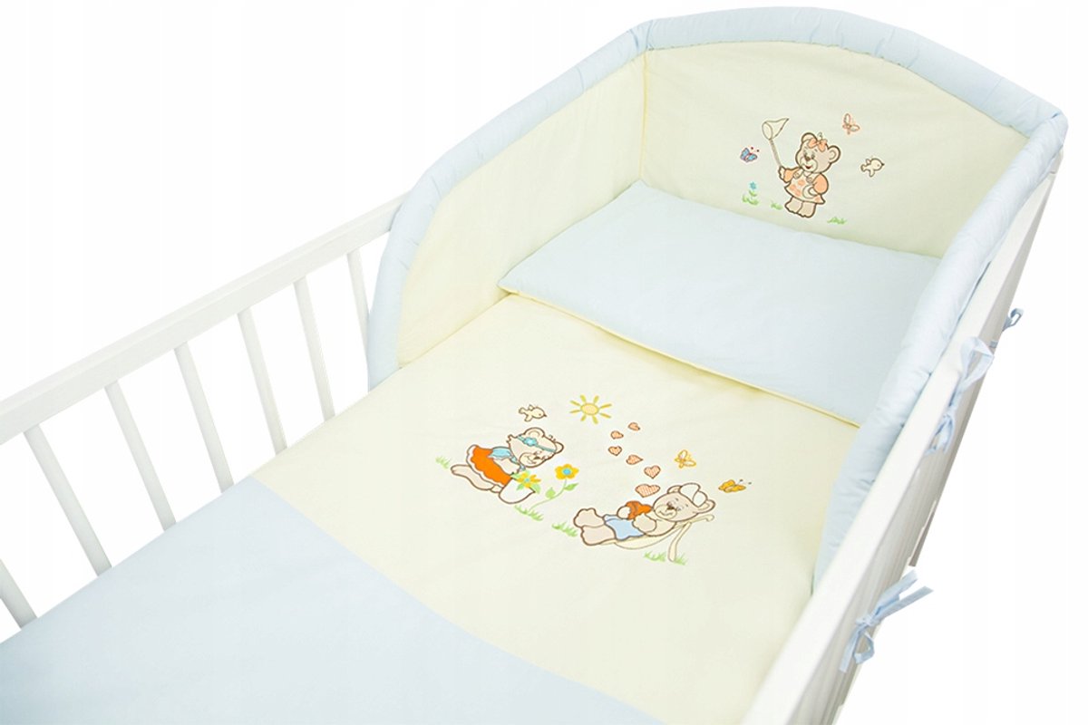 Image of 3-delige Kinderwiegdekenset 120x90cm - 100% Katoen