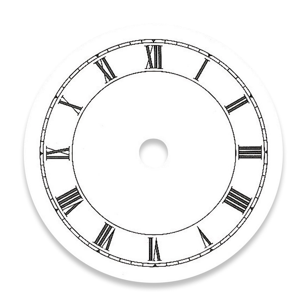 Wijzerplaat aluminium Romeinse cijfers Ø 57mm