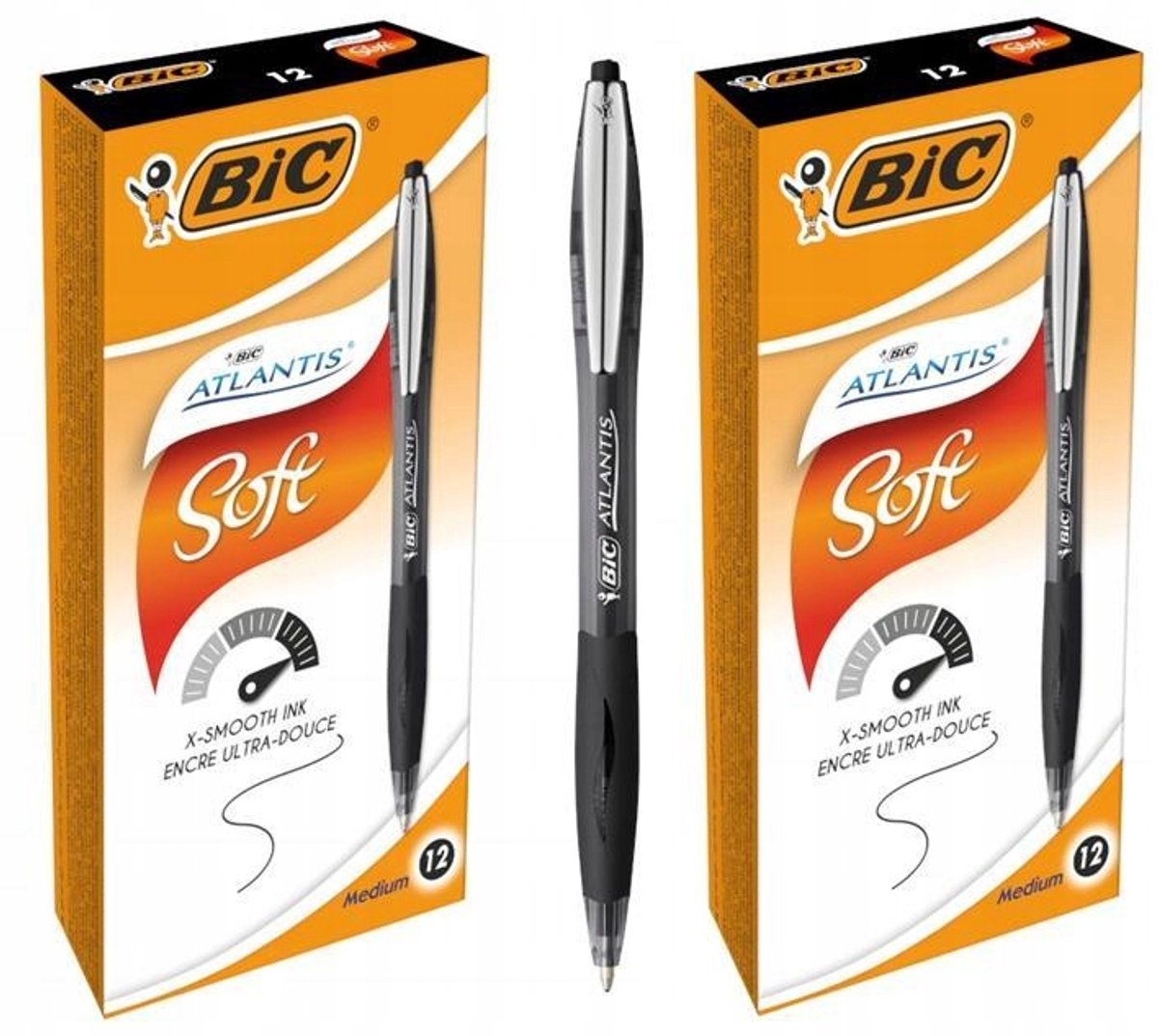 BIC Atlantis Zacht Zwarte Autom. De pen - 24 st