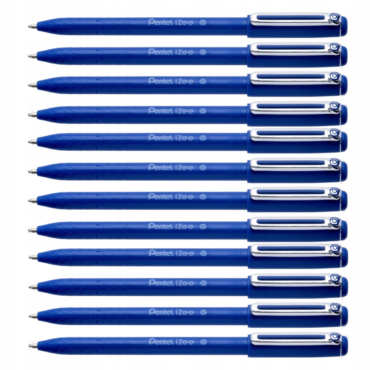 Pentel iZee BX457-C Blauwe Balpen Pennen - Set van 12