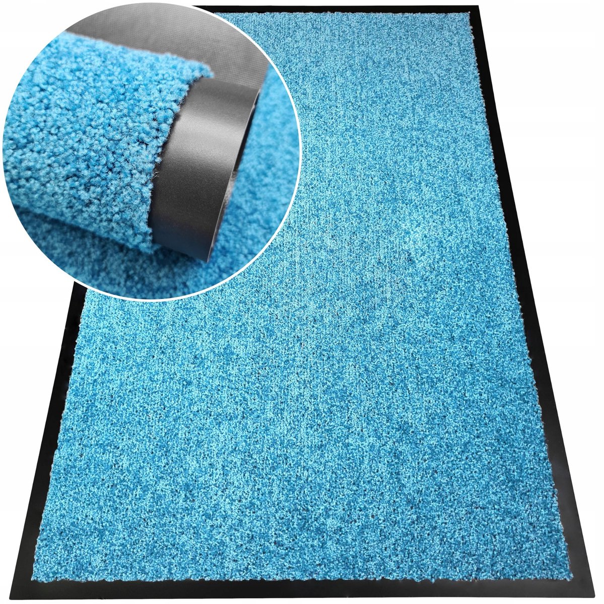 Absorberende Deurmat Blauw 60x80 cm - Antislip & Duurzaam