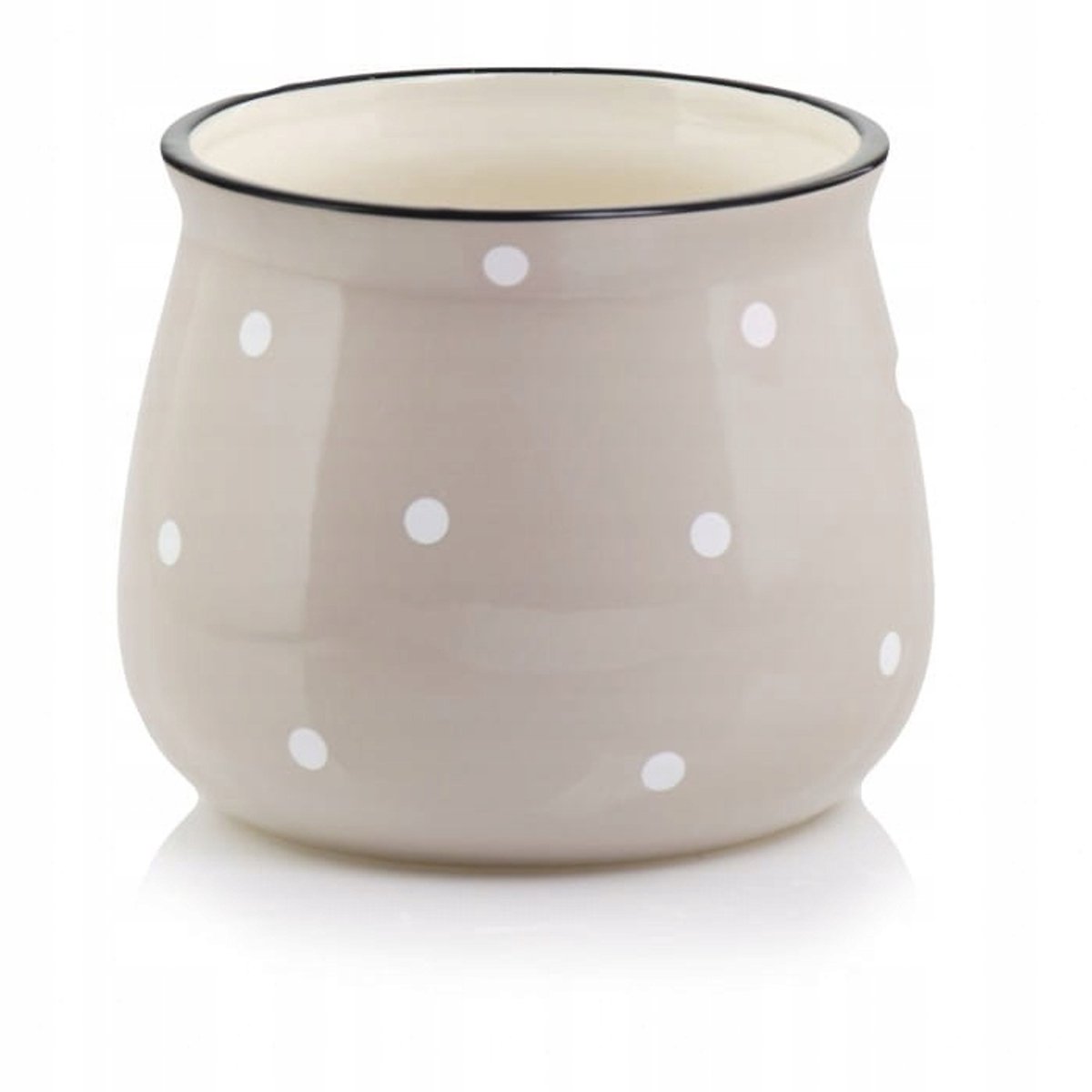 Crème keramische decoratieve hoes - Vintage 15x13 cm