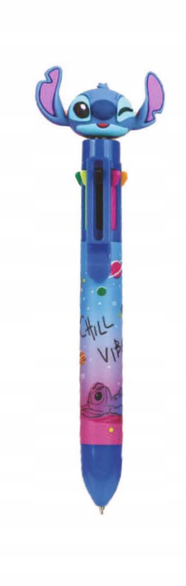 8-Kleurige Gelpen met Stitch Figuur - Patio