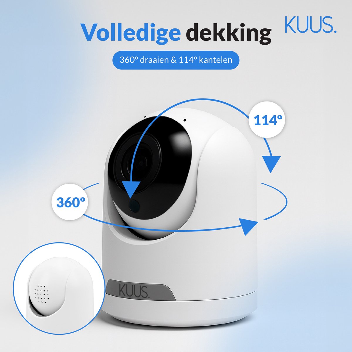 KUUS® BC1 2K Wifi Camera met Nachtzicht en Bewegingsdetectie - afbeelding 3