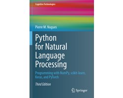 Omslag van Cognitive Technologies- Python for Natural Language Processing