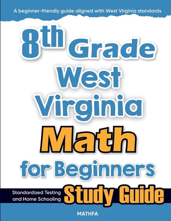 8th Grade West Virginia Math for Beginners - cover