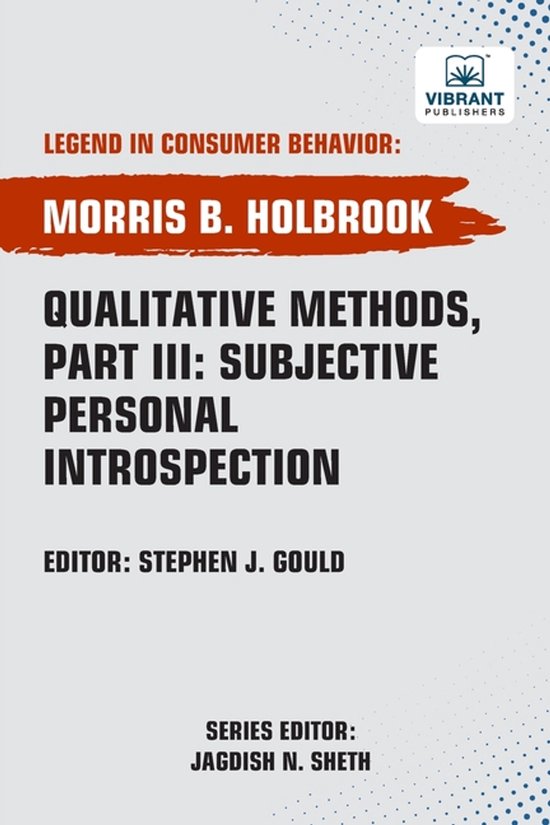 Qualitative Methods, Part III Subjective Personal Introspect ... - cover
