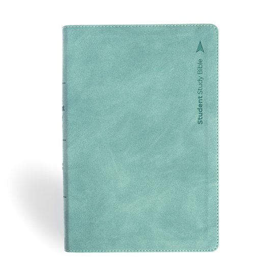 Earthen Teal Suedesoft Leathertouch Student Study Bible.