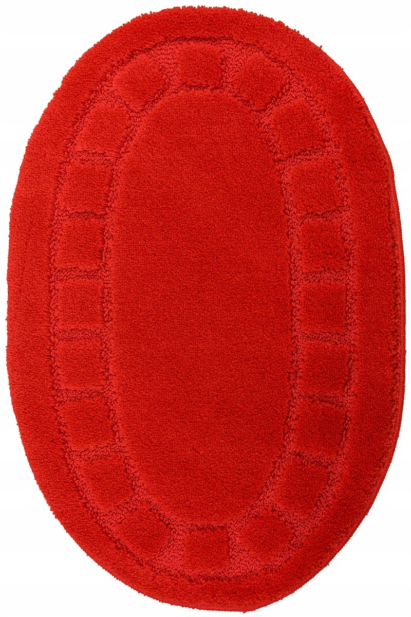 Ovaal Badkamermat Ocean Rood 60x100 cm - Antislip & Wasbaar
