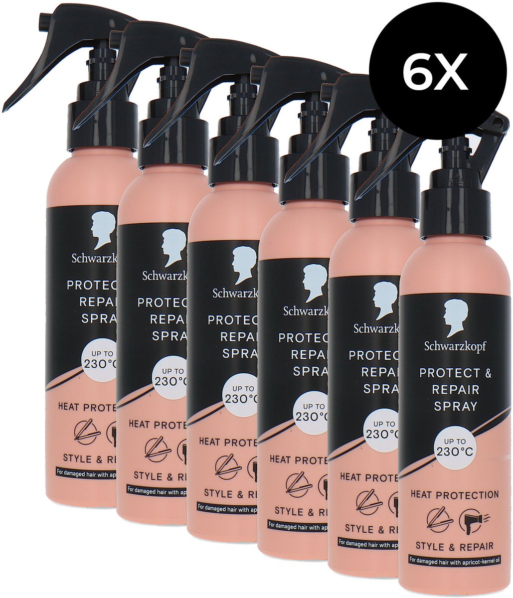 Schwarzkopf Protect & Repair Spray - 6 x 150 ml