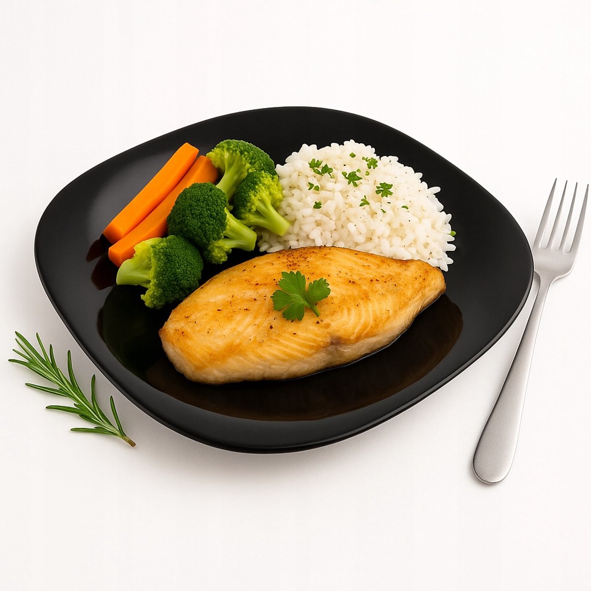 Altom Design Zwart Opaline Glazen Platte Dinerbord 24,5 cm