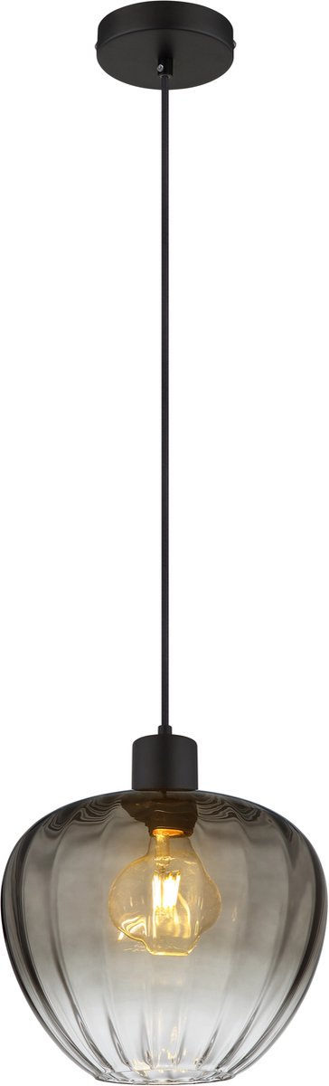 Globo - hanglamp - TOY - zwart - glas - Ø 29cm - E27 - 30150108