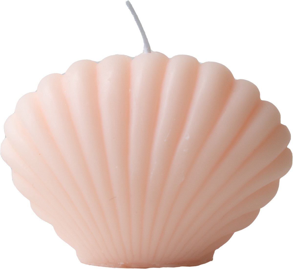 Ravie schelp kaars - Licht roze - Figuur kaars