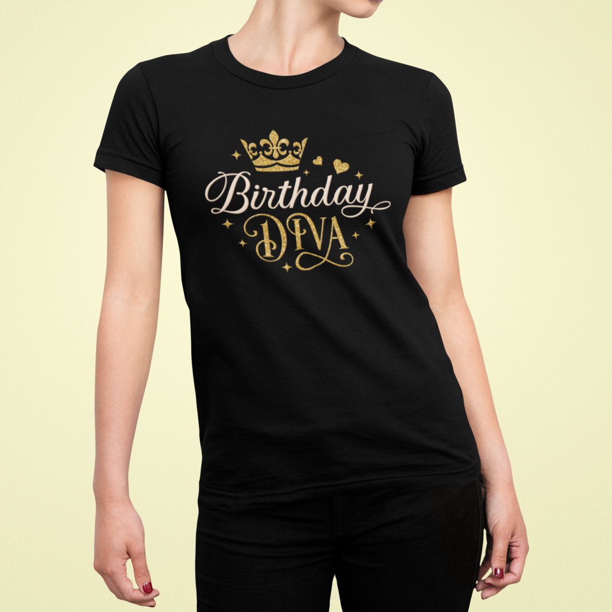 Birthday Diva - Verjaardag T-shirt Zwart - Grappig T-shirt - Maat XXL - Verjaardag Cadeau Vrouwen - Limited Edition