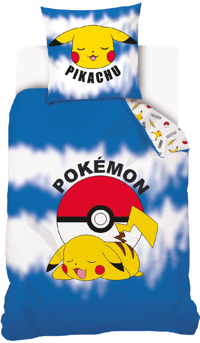 Originele Pokemon Pikachu Beddengoed Set 160x200 Katoen
