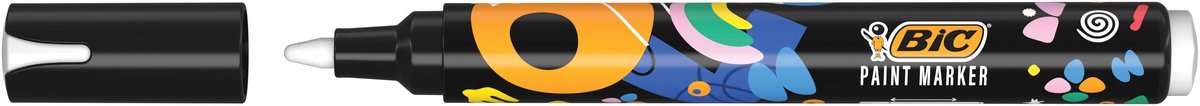 Paintmarker bic intensity wit | 12 stuks