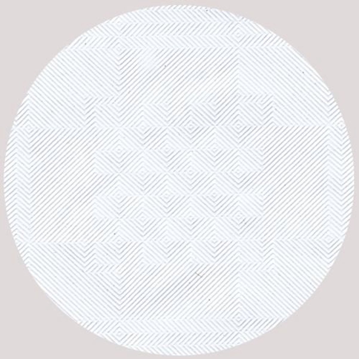 Papieren tafelkleed met damast-reliëf 50 x 0,8 m - Wit