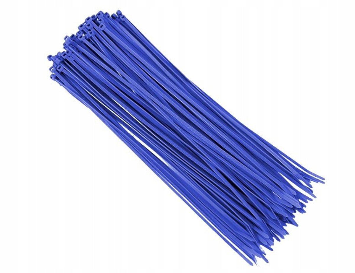 Nylon Kabelbinders Blauw 300x3,6mm - 100 Stuks