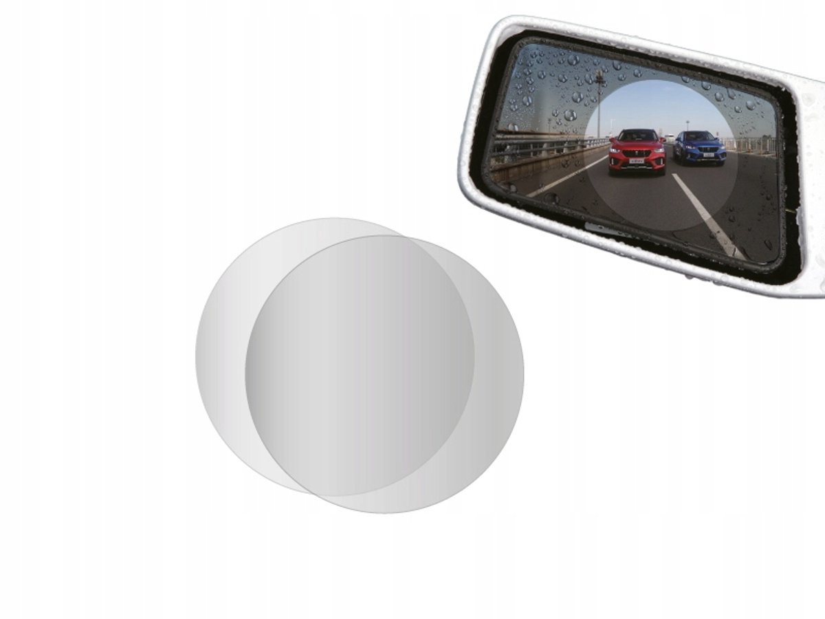 Hydrofobe spiegelfolie 100 mm rond - 2 stuks