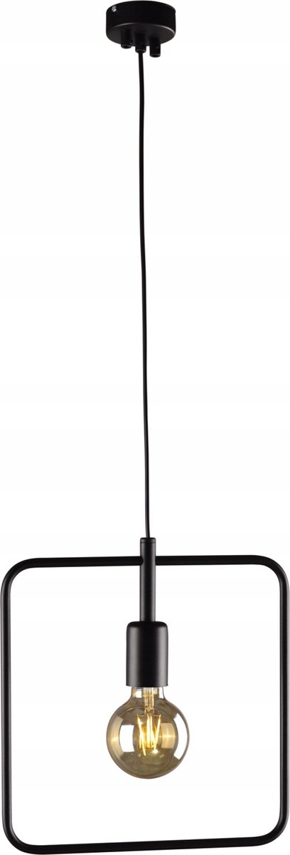 TOBIK Hanglamp Metaal Zwart E27 Modern Vierkant 90cm
