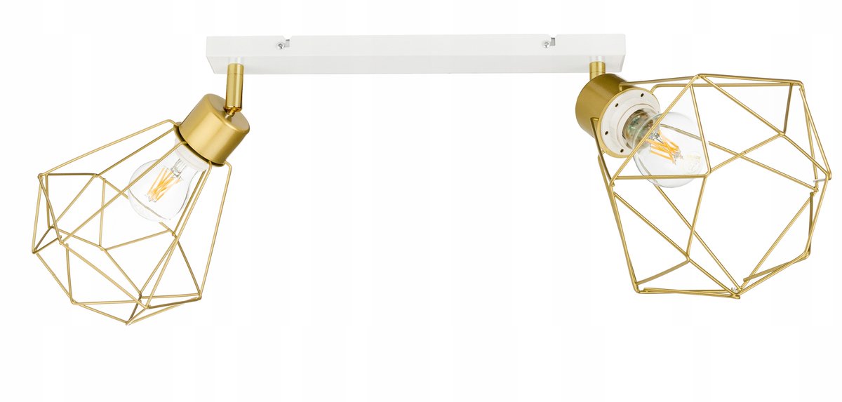 Gouden Loft Plafondlamp met Verstelbare Armaturen - E27