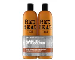 TIGI -Bed Head Colour Goddess Tween Set, Shampoo 750ml/ Conditioner 750ml - For Electric Looking Hair Colour