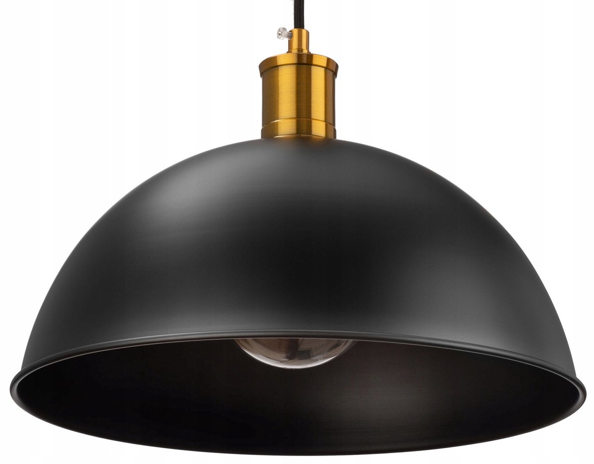 Rustieke Zwarte Metalen Hanglamp - Industriële Koepel
