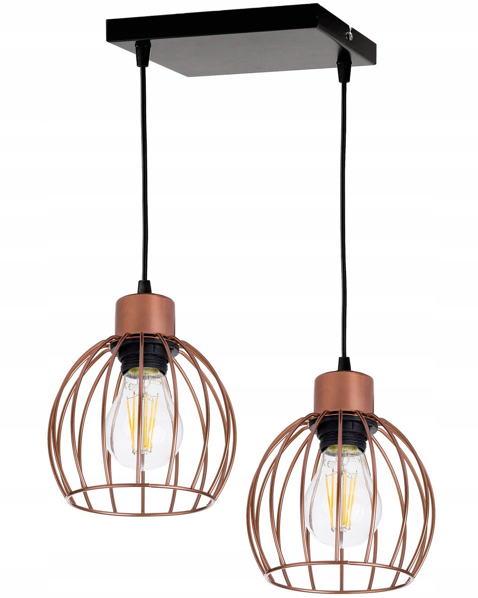 Hanglamp Loft Koper Metaal E27 - Stijlvolle Sfeer