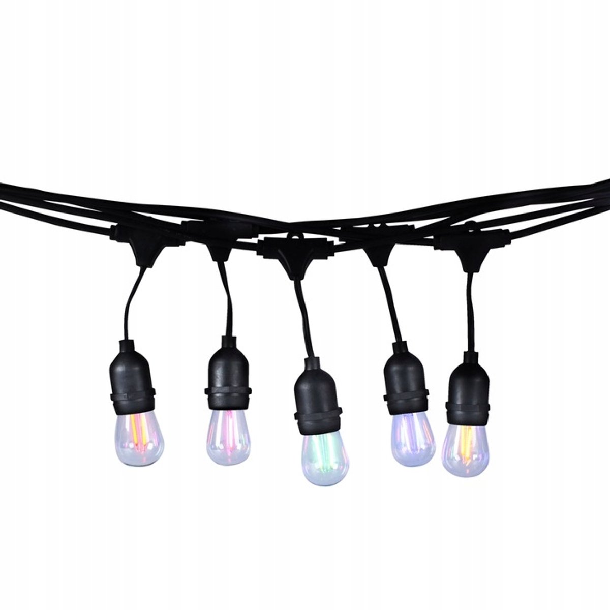 Eko-Light ST45 Kleuren Slinger, 10m, 10 Lampen, E27, IP44