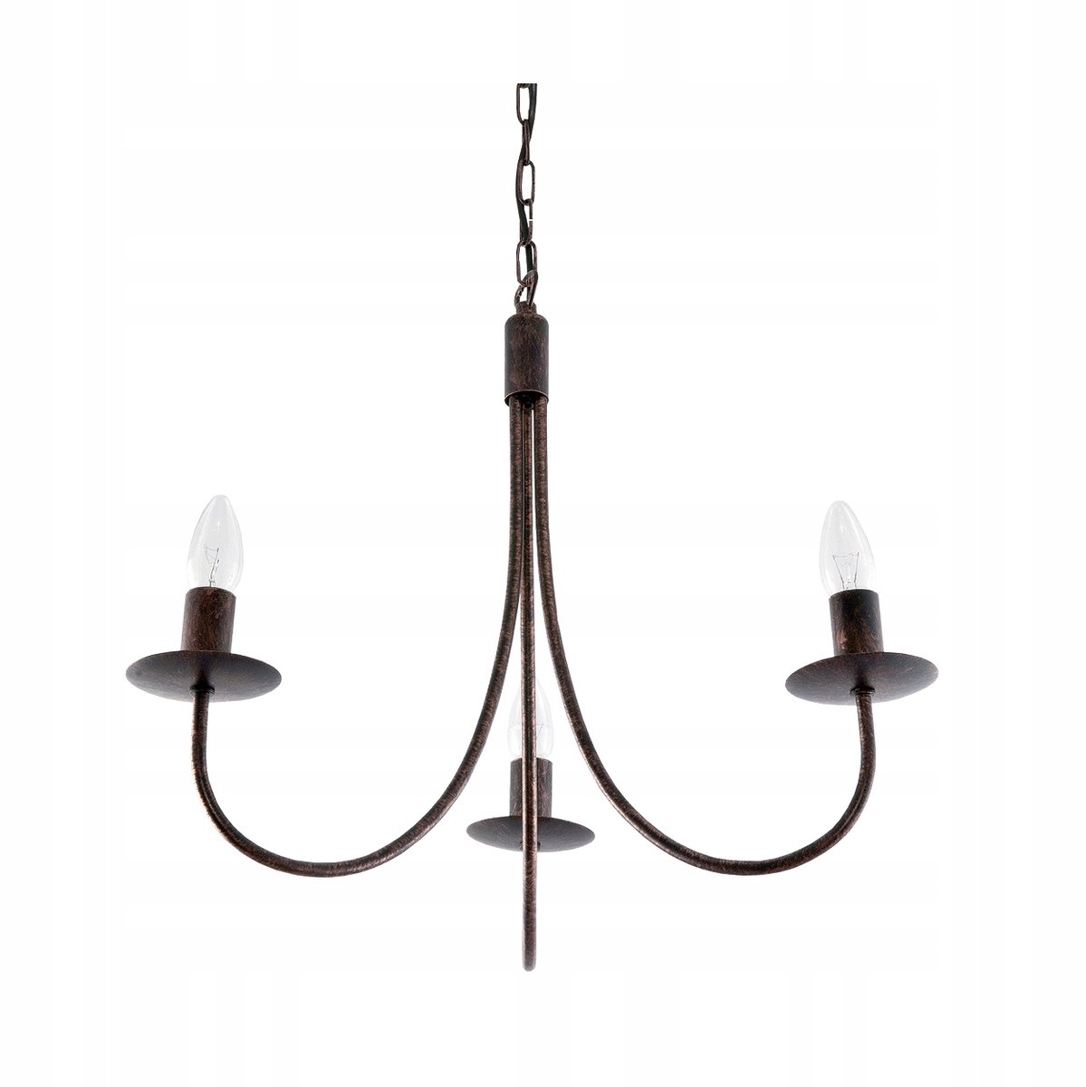 Hanglamp Vintage Oud Goud 3xE14 - Stijlvolle Sfeerverlichting
