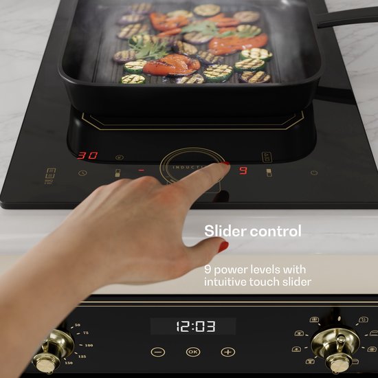 Klarstein Victoria Domino inductiekookplaat – 29 cm – 3500W