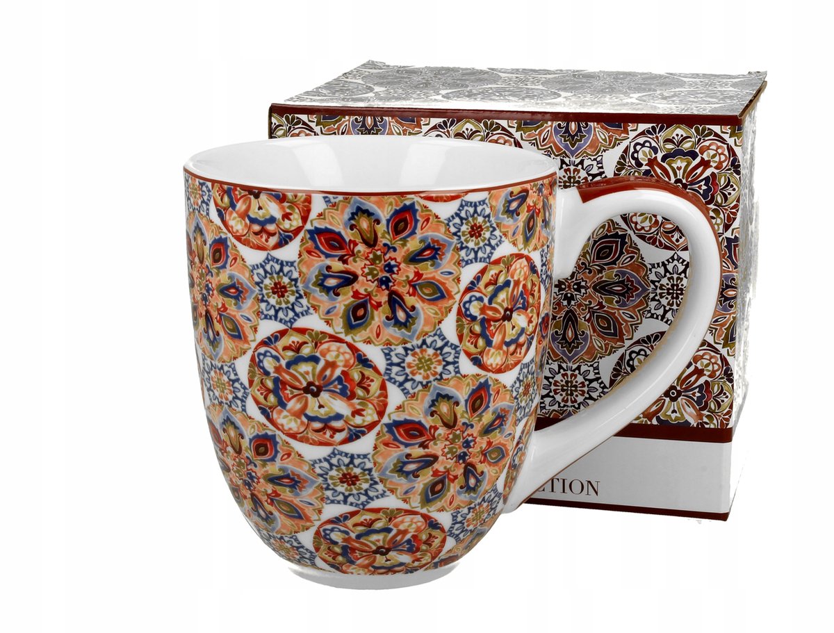 Ganika Red XXL Porseleinen Mok 1000ml - Elegant ontwerp