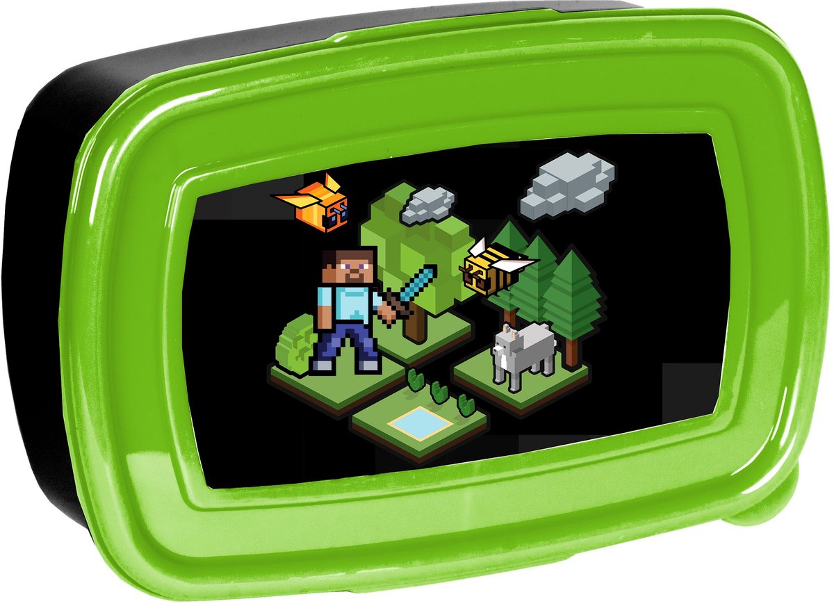 Paso Lunchbox Pixels - Ideale Lunchbox voor Jongens