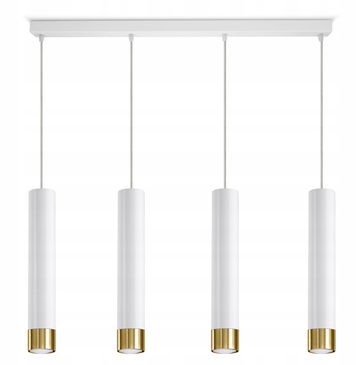 Moderne Wit Goudkleurige Hanglamp Buis GU10 LED