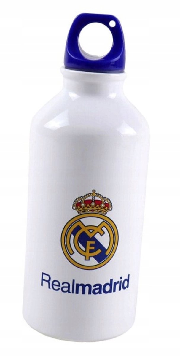Real Madrid Bidon Aluminium 400ml - Officiële Club Collectie