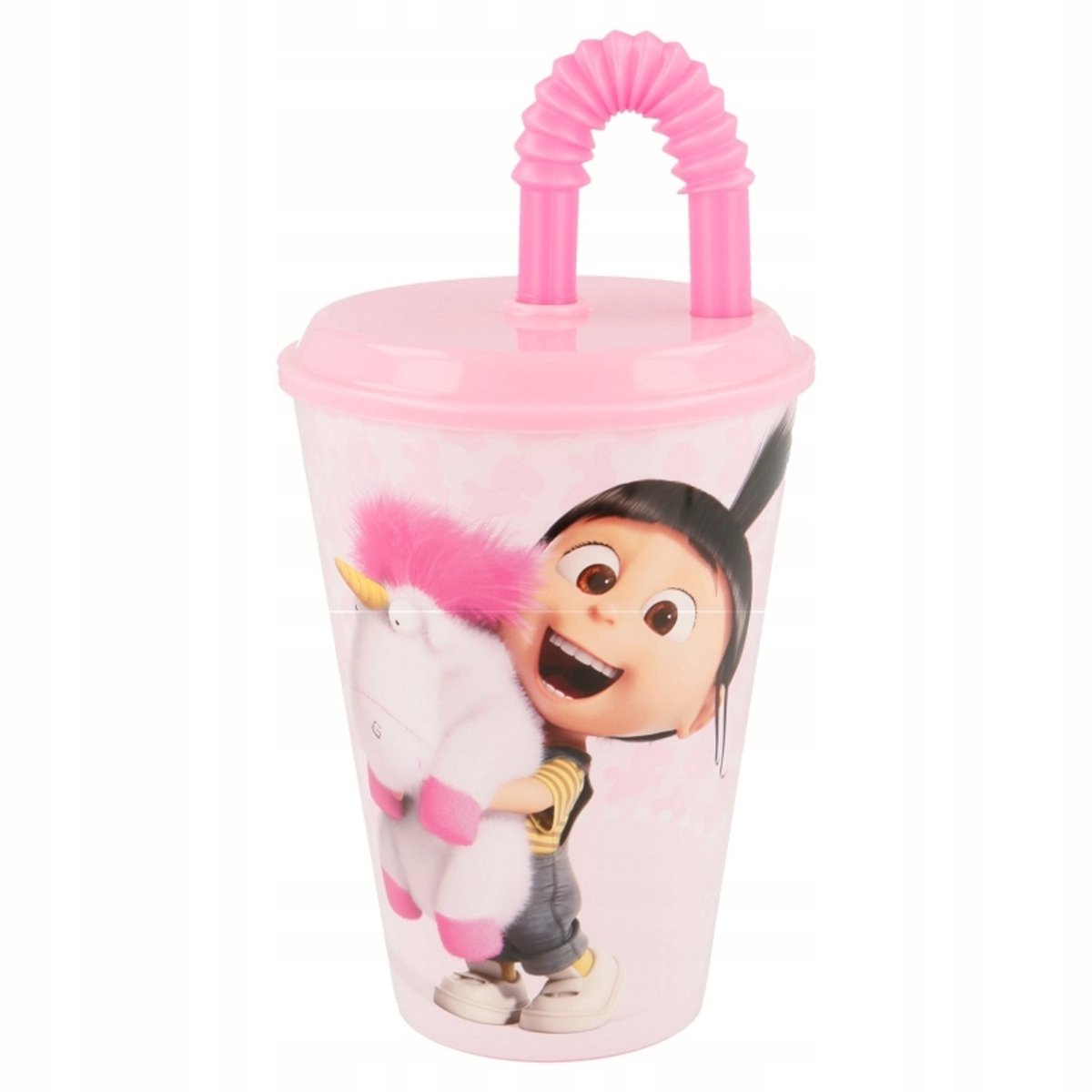 Bidon z słomką Minionki Agnes 430ml - BPA-vrij