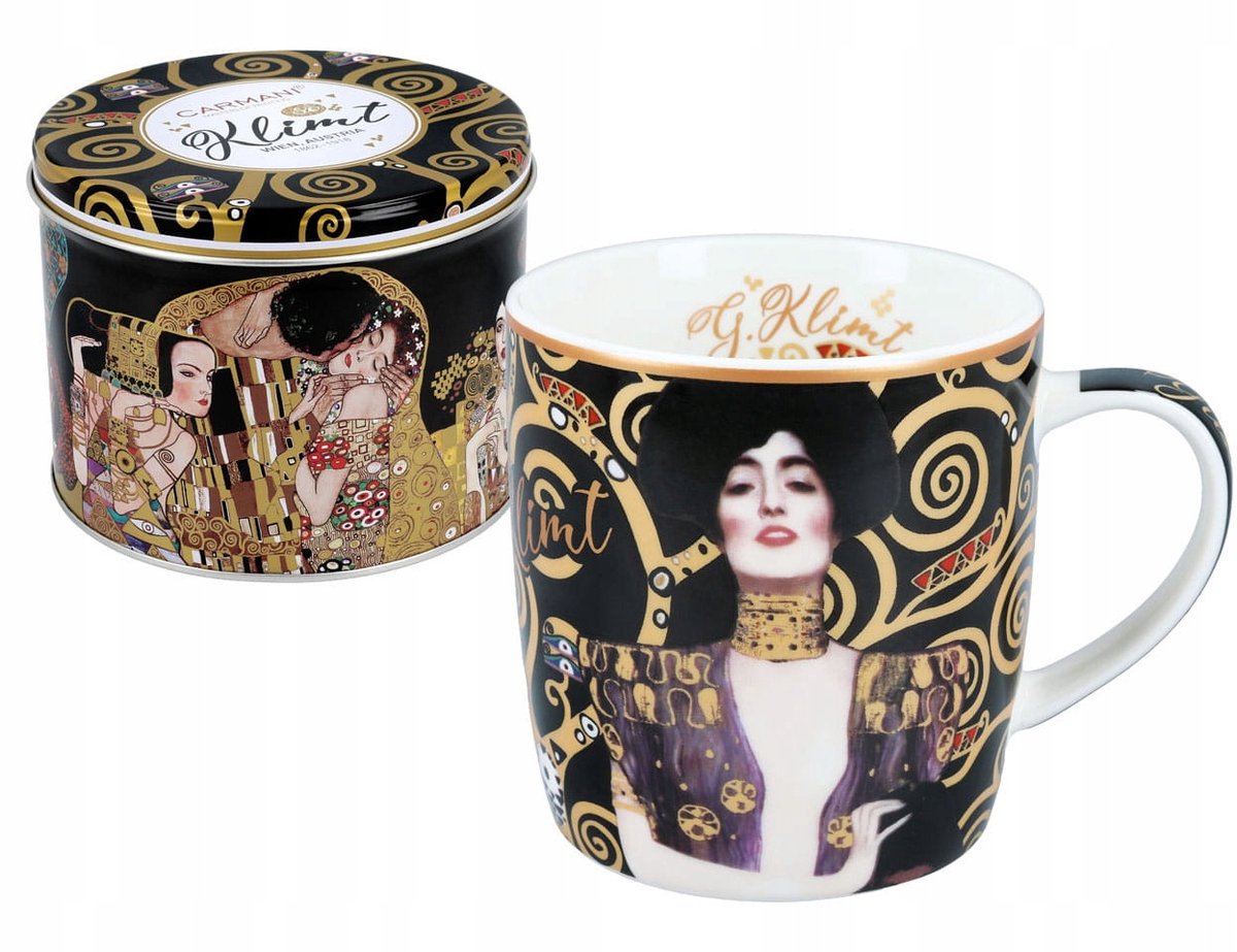 Carman Mok Gustav Klimt Judith Porselein 450ml in Blik