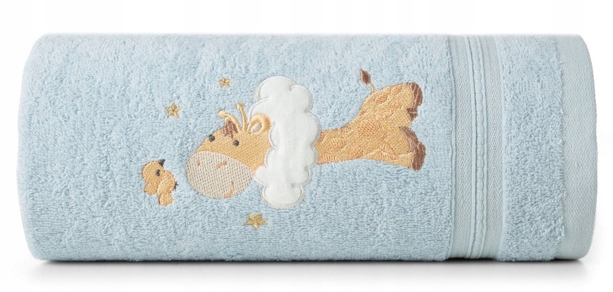BABY41 Badhandoek Katoen Blauw 50x90 cm
