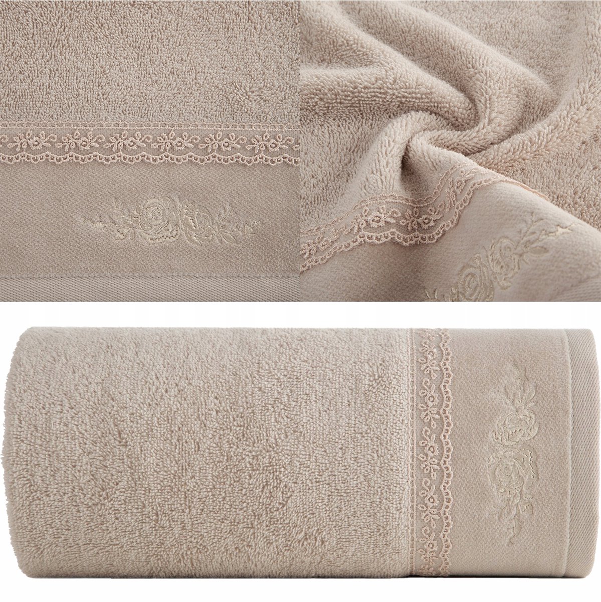 Zacht Beige Katoenen Gastendoekje 30x50 cm - Ideaal Cadeau