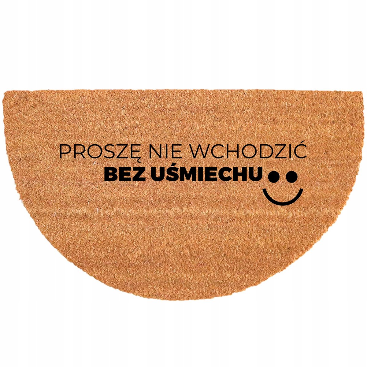Ecologische Kokos Wcieraczka Antislip Halve Maan 40x70cm Beige