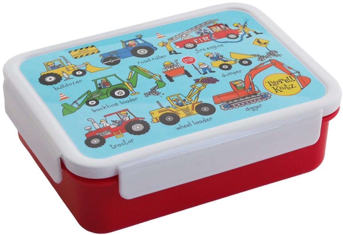 Werkvoertuigen Tractor Bento lunchbox (18,5 x 14,5 x 6,0 cm) - Tyrrell Katz