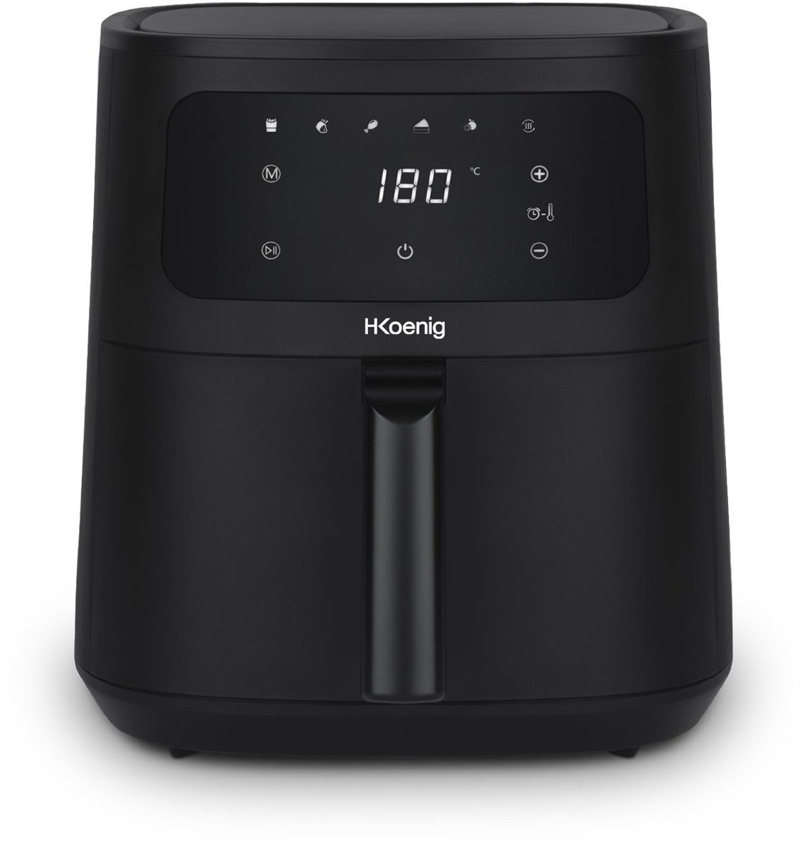HKoeNIG Olievrije Friteuse - FRY840 - 4L Capaciteit - 6 Kookprogramma's - 1300W