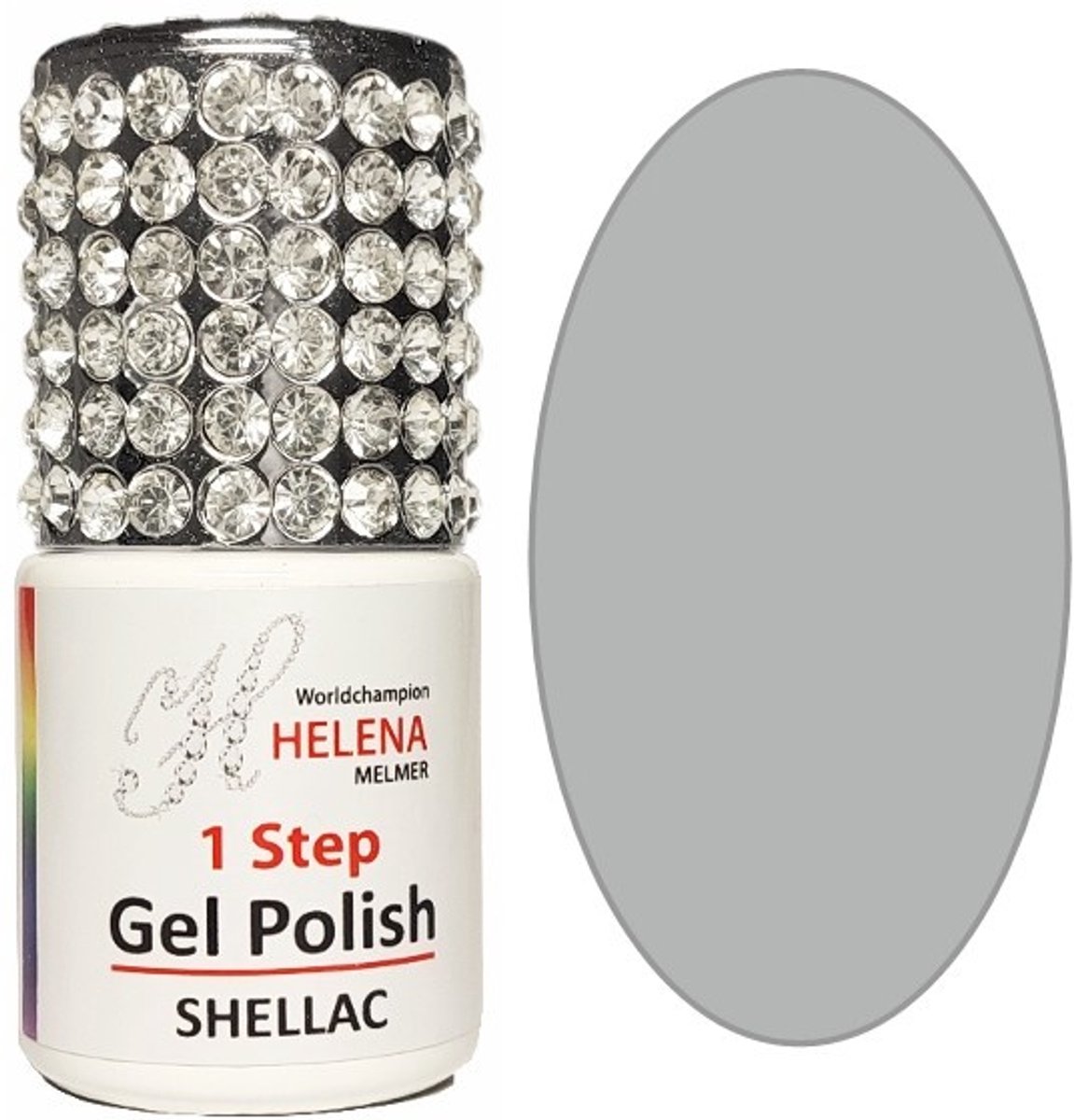 Helena - 1 Step Gel Polish - Metaal Grijs - 055
