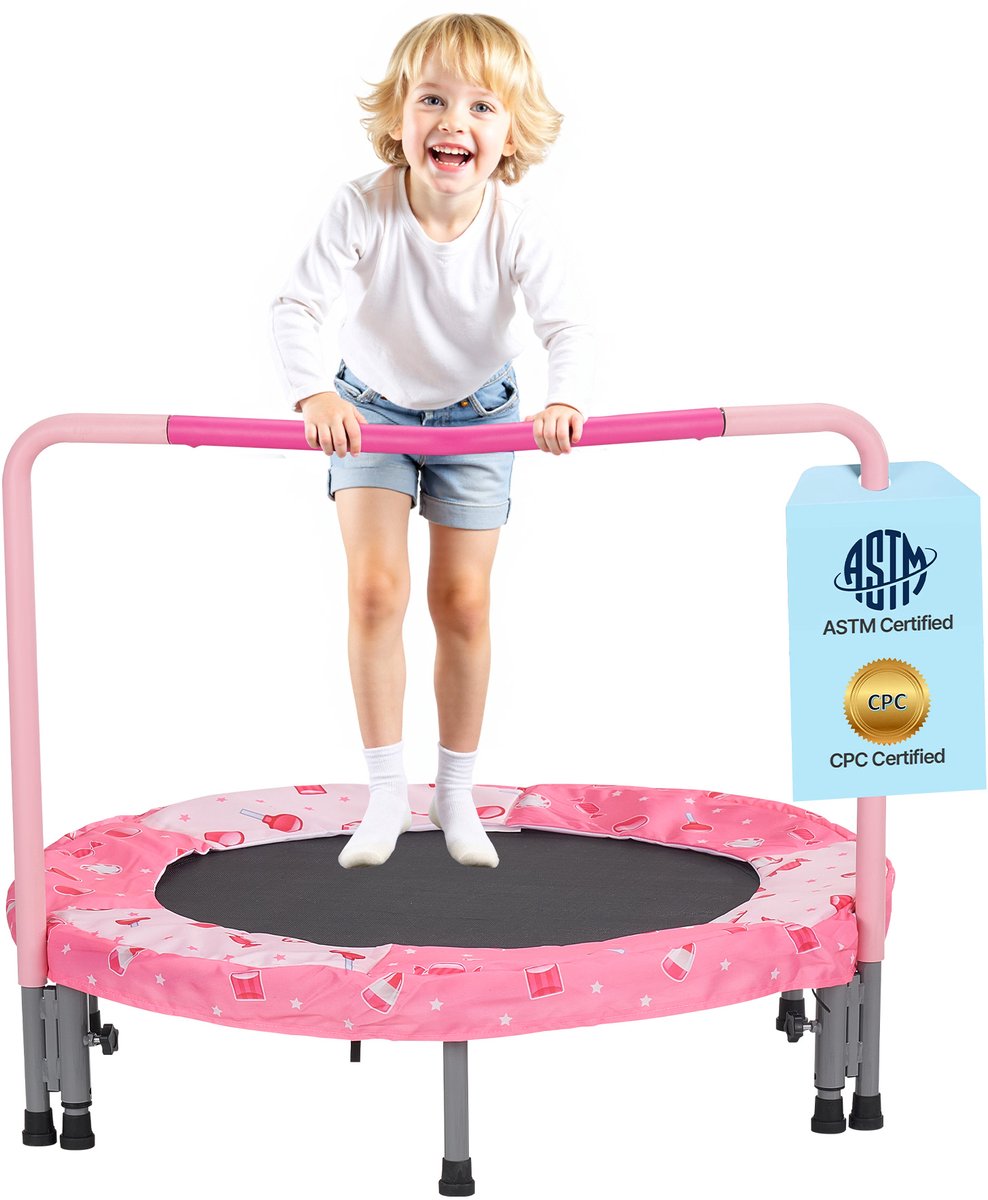 VEVOR Trampoline Opvouwbare Mini Trampoline 100kg Rebounder Trampoline Opvouwbaar