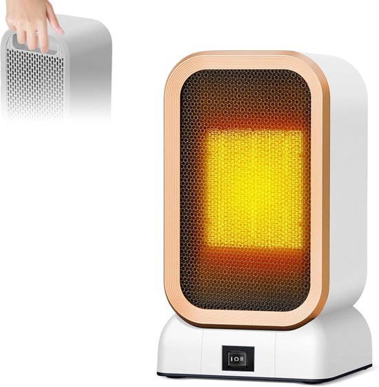 Chauffage électrique portable, petit radiateur, céramique PTC à économie d'énergie, chauffage silencieux, 1200 watts, noir | Leroy Merlin