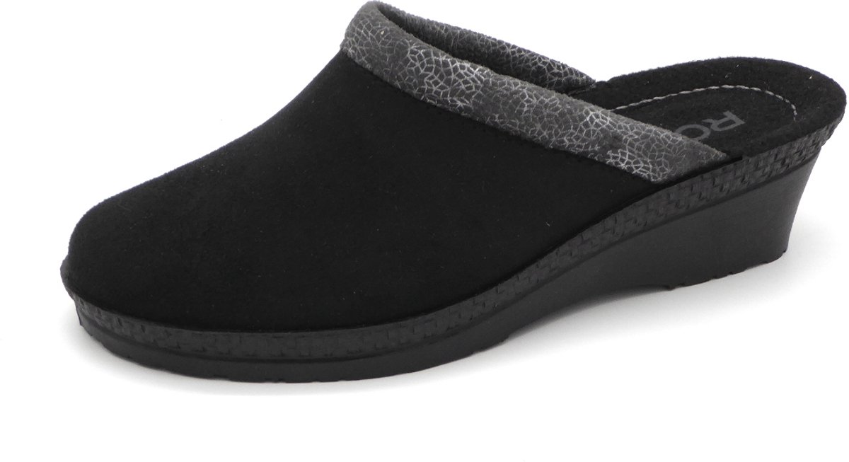 Rohde Dames Pantoffel Muil - 2459-90 Zwart - Maat 41