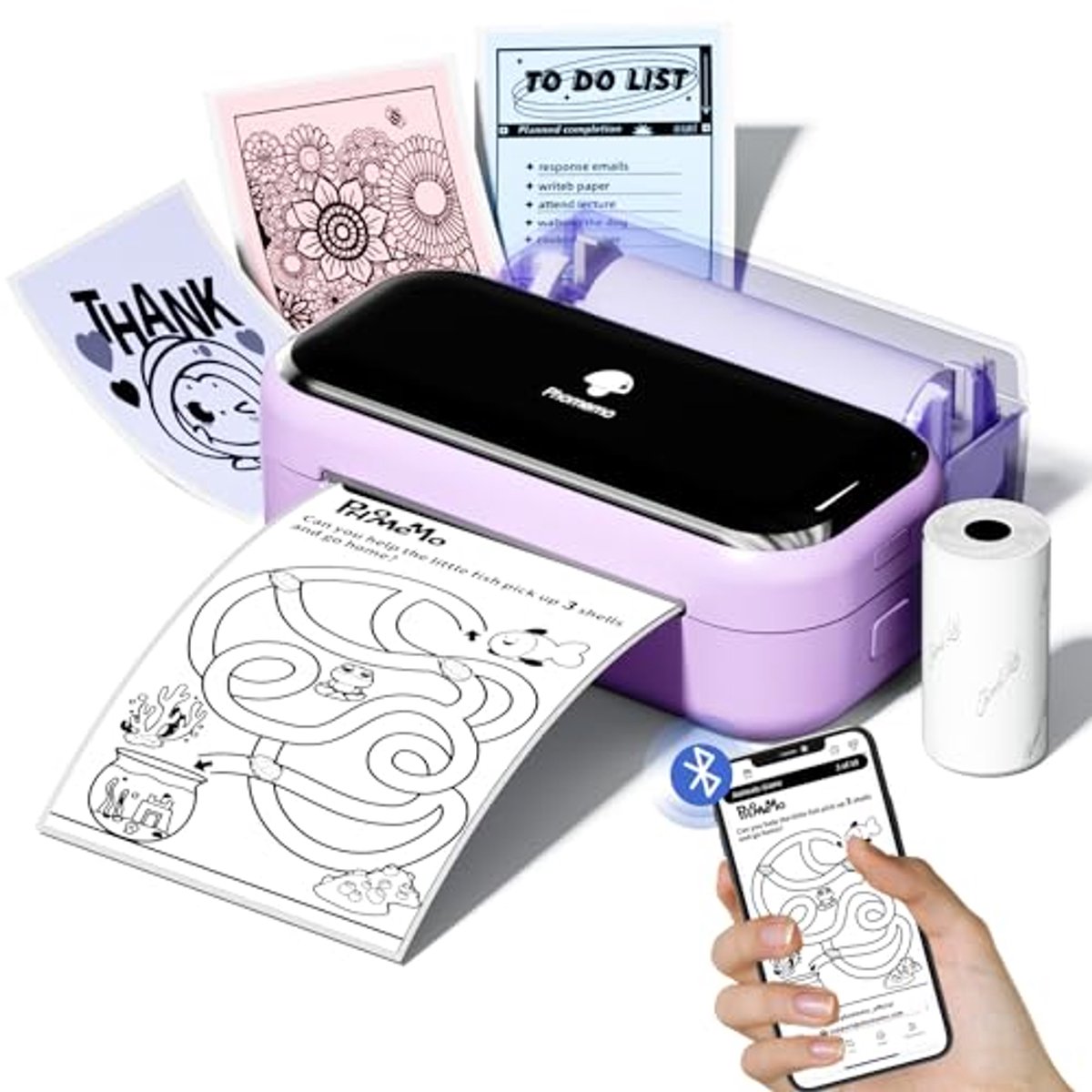 Draagbare Mini Smartphone Thermal Printer voor Foto's en Scrapbooking