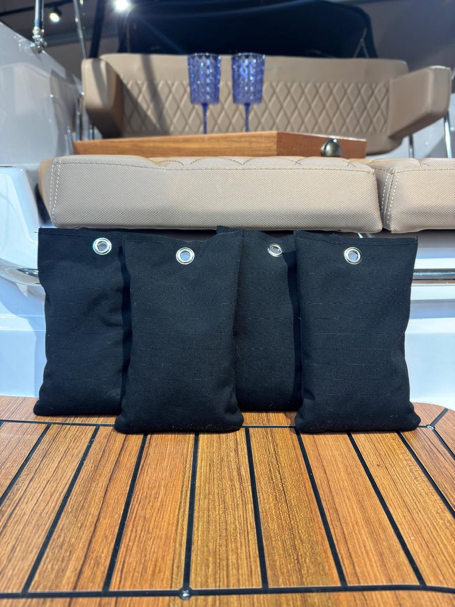 4X Grindzakjes Zandzakjes zwart - voor bootdekzeil - om waterzakken te voorkomen - 0,8kg