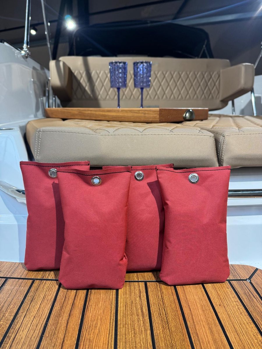 4X Grindzakjes Zandzakjes rood - voor bootdekzeil - om waterzakken te voorkomen - 0,8kg