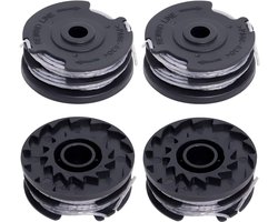 4-pack Bosch grasmaaier F016800569 vervangingsspoelen, maaikop maaidraden, grasmaaier vervangingsonderdelen, veilig, milieuvriendelijk, duurzaam en langdurig - Grasmaaieraccessoires